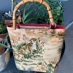 Canvas Tote Bag with Nature-Inspired Design